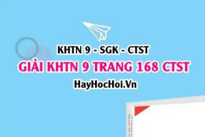 Giải KHTN 9 trang 168 Chân trời sáng tạo SGK